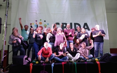 Els candidats de la Crida a l'acte final de campanya